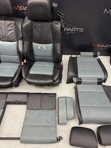 08-13 BMW E93 M3 Convertible Complete Interior Seats Black Silverstone Novillo