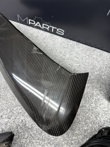 OEM Porsche 718 Cayman 982 GT4RS Weissach Carbon Air Intake Trims Set 982853990