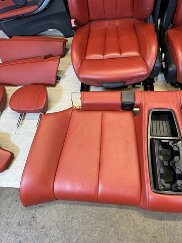 15-20 OEM BMW F83 M4 Convertible Sakhir Orange Red Complete Interior Seats Set