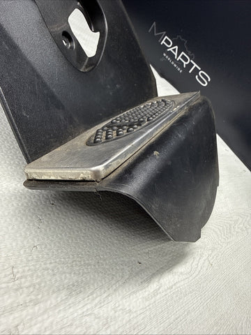 01-06 BMW E46 M3 BLACK DEAD PEDAL KICK PANEL COVER 7902400 *SMALL CRACK