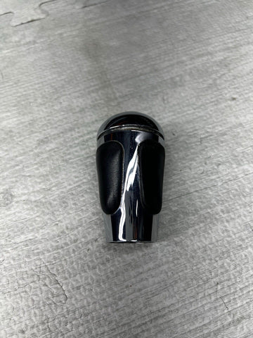 2004-2006 BMW E46 M3 SMG GEAR SHIFT KNOB NAPPA LEATHER CHROME OEM