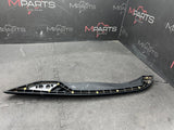 15-19 FERRARI 488 CENTER TUNNEL CONSOLE TRIM PANEL OEM LEATHER WHITE STITCHING