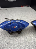 BMW 15-20 F80 F82 F83 M3 M4 Rear Brake Calipers OEM Blue
