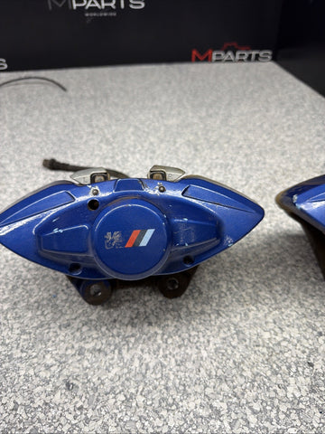 BMW 15-20 F80 F82 F83 M3 M4 Rear Brake Calipers OEM Blue