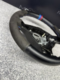 BMW Steering Wheel 01-06 E46 M3 Stock SMG Rewrapped Tri Color Stripe