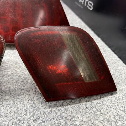 BMW E46 M3 01-06 Convertible LED Tail Lights Red Tinted Trunk Outers Inners