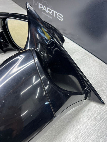 08-13 BMW E92 E93 M3 Folding Mirrors Gloss Black Trims + Glass / Black Covers