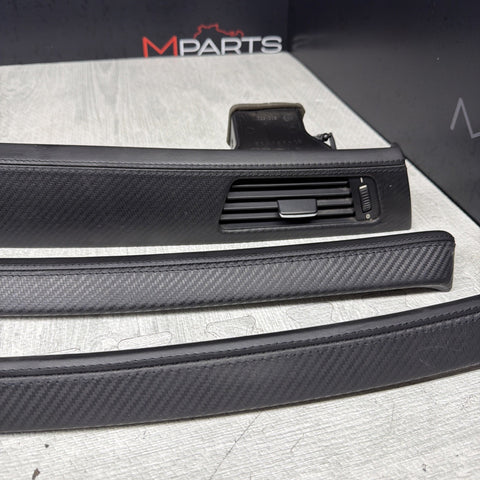 08-13 BMW E92 E93 M3 Interior Trim Set Carbon Leather OEM Genuine *Notes*