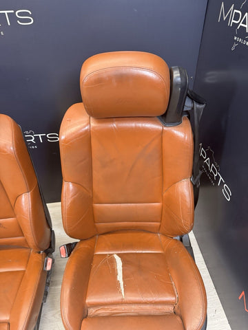 01-06 BMW E46 M3 Convertible Interior Front Heated Seats Cinnamon *Notes*