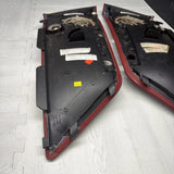 01-06 BMW E46 M3 Convertible Rear Left Right Door Cards Panels Trims Imola Red