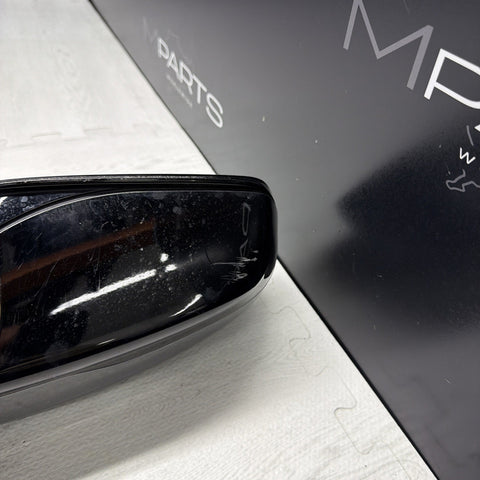 13-16 BMW F10 M5 RIGHT PASSENGER SIDE MIRROR NO CAMERA SAPPHIRE BLACK *DAMAGE