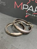 15-20 BMW F80 F82 F83 M3 M4 Exhaust Downpipes To Midpipe Clamps OEM Genuine