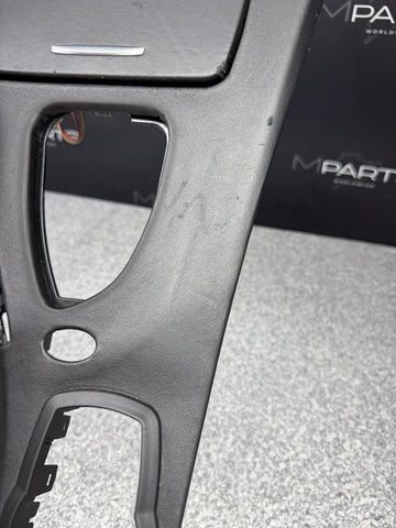 08-13 BMW E93 M3 OEM Front Center Console Cover Leather DCT CIC
