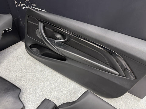 OEM 15-20 BMW F82 M4 LEATHER SEAT SEATS CUSHION INTERIOR SET BLACK