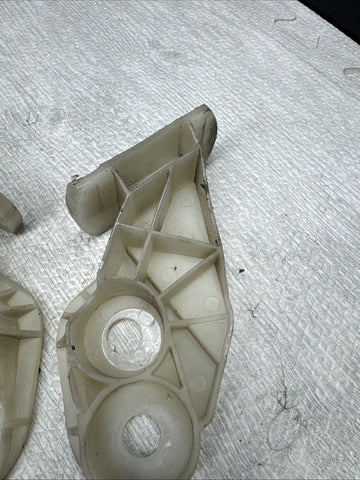 01-06 BMW E46 M3 S54 FRONT BUMPER COVERS LEFT RIGHT BRACKETS GUARDS OEM