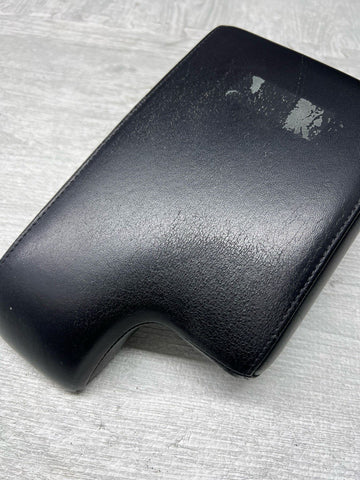 01-06 BMW E46 M3 Center Console Armrest Arm Rest Black Leather