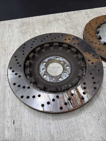 13-17 BMW F06 F10 F12 F13 M5 M6 REAR BRAKE DISCS ROTORS