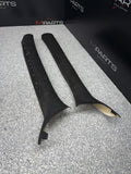 01-06 BMW E46 M3 Coupe Front A Pillars Black Original OEM Pair *Notes