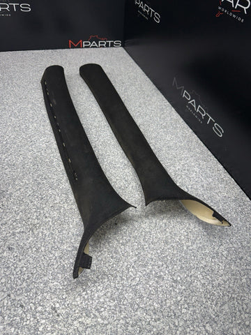 01-06 BMW E46 M3 Coupe Front A Pillars Black Original OEM Pair *Notes