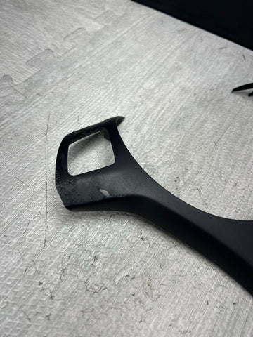 08-13 BMW E90 E92 E93 M3 Lower Steering Wheel Trim Cover Plate Black