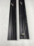 OEM BMW 98-02 Z3 M Z3M Coupe Interior Door Sill Cover Covers Trims Pair Black