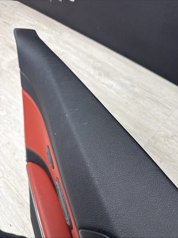 15-20 BMW F82 M4 COUPE REAR LEFT TRIM PANEL CARD MERINO SAKHIR ORANGE