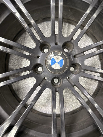08-13 OEM BMW E90 E92 E93 M3 Rear 19” Wheel Rim Style 220M Black 19x9.5 ET23