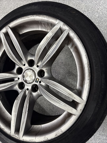 OEM BMW F10 F13 Front Wheel Rim 19x8.5 ET33 M Double Spoke Style 351 Silver
