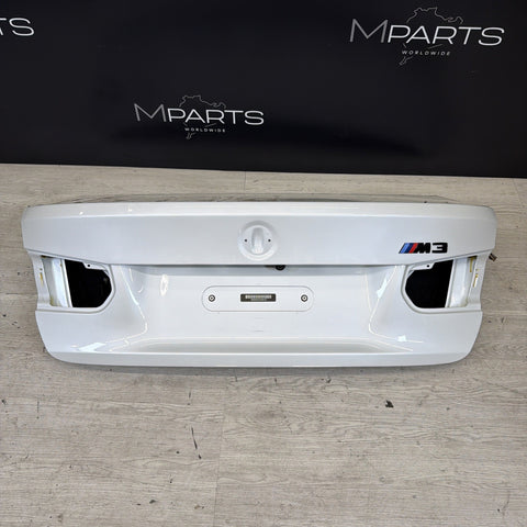 (PICKUP ONLY) BMW F30 330 335 F80 M3 15-18 Rear Mineral White Trunk Deck Lid