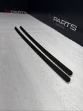 01-06 BMW E46 M3 Coupe Front A Pillar Strips Covers Trims Black Original OEM Set