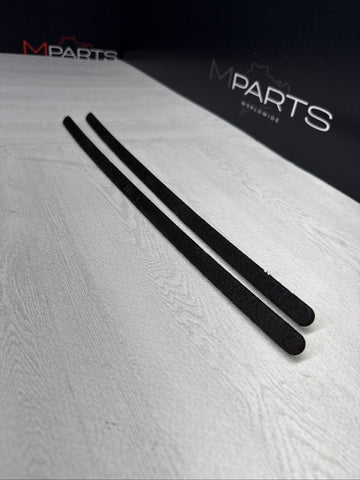 01-06 BMW E46 M3 Coupe Front A Pillar Strips Covers Trims Black Original OEM Set