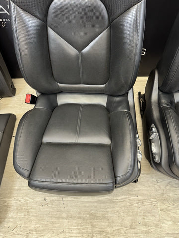 2015-2018 Porsche Macan Interior Set Front Rear Seats Pair Black Seat *Notes*