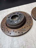 BMW 01-06 E46 M3 Rear Discs Brake Rotors Drilled & Slotted