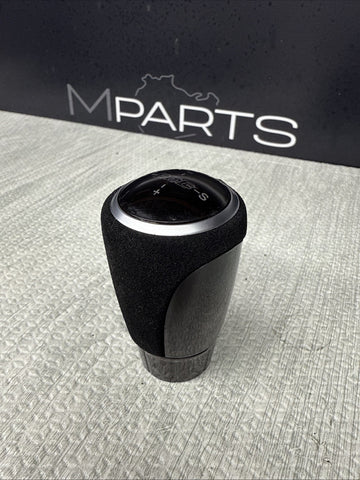 NEW BMW E46 M3 Gloss Black Suede Shift Knob Shifter SMG Weighted
