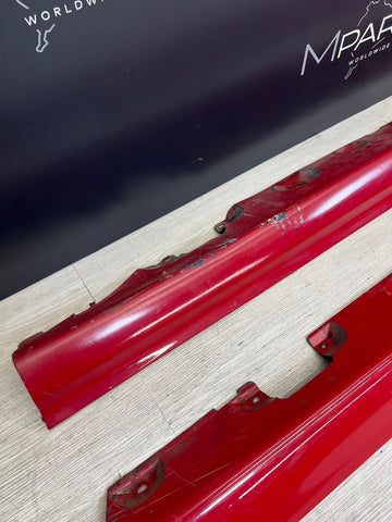 01-06 BMW E46 M3 Rocker Panel Side Skirts OEM Imola Red