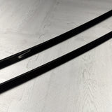 BMW E46 325 330 M3 Roof Rails Moldings Trims Pair Coupe OEM Jet Black