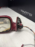 00-03 BMW E39 M5 Front Left Driver Side Mirror Assembly Imola Red Power Fold OEM