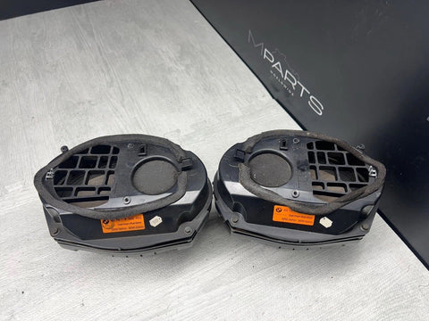93-99 BMW E36 318I 328I M3 REAR DECK SUBWOOFERS SPEAKERS HARMAN KARDON PAIR OEM