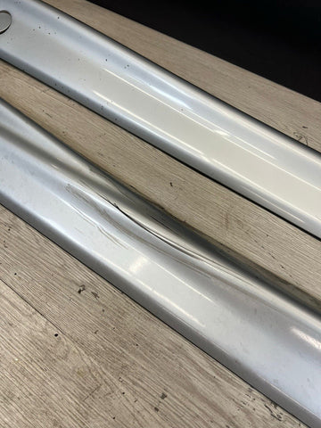 94-99 BMW E36 M3 SEDAN SIDE SKIRTS ROCKER PANELS MOLDINGS ARCTIC SILVER