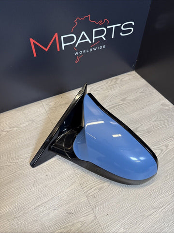 15-20 BMW F82 F83 M4 LEFT MIRROR / NO CAMERA / NO LANE ASSIST / YAS MARINA BLUE