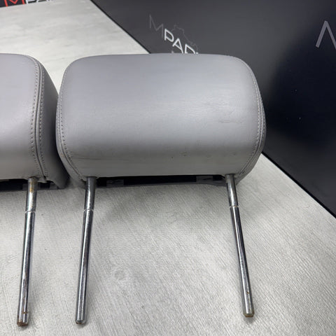 2001-2006 BMW E46 M3 Convertible Grey Rear Headrests Head Rests Pair OEM