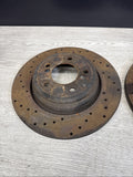 BMW 01-06 E46 M3 Rear Discs Brake Rotors Drilled