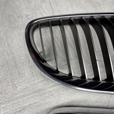 11-13 BMW 335i E92 E93 Front Left Right Upper Grille Set 7254967 7254970 OEM