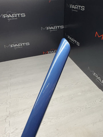 01-06 BMW E46 M3 3-Series Rear Left Quarter Moulding 2694731 Topaz Blue