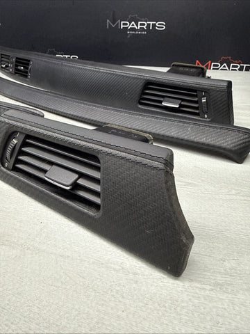 08-13 BMW E92 E93 M3 Interior Trim Set Carbon Leather OEM *Missing 1 Front Door