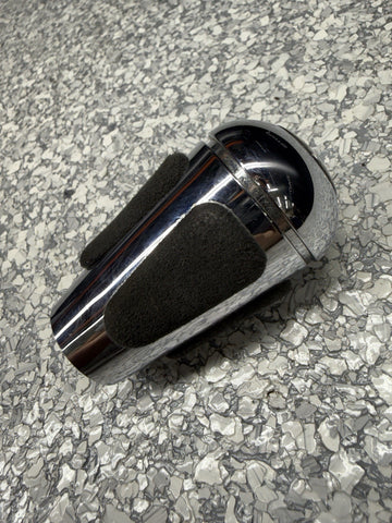 2004-2006 BMW E46 M3 SMG GEAR SHIFT KNOB NAPPA BLACK LEATHER / CHROME OEM