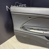 01-06 BMW E46 M3 FRONT DRIVER LEFT SIDE DOOR PANEL CARD BLACK OEM