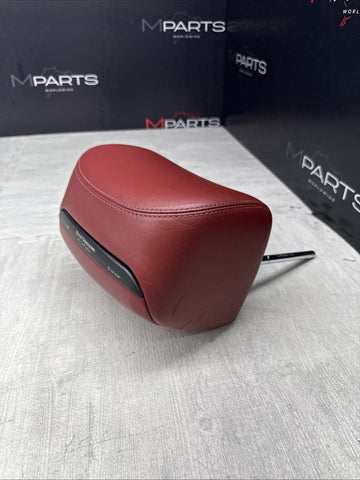 BMW 01-06 E46 M3 Convertible Rear Headrest Head Rest Imola Red OEM *Tab