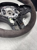 20-24 OEM BMW F97 F98 X3M Heated Steering Wheel Rewrapped Faded Suede