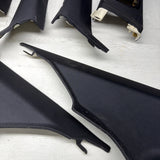 08-13 BMW E92 M3 OEM ABC PILLAR PILLARS BLACK PAIR SET *NOTES*